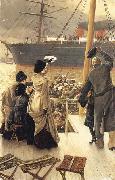 James Tissot Good-bye-On the Mersey oil on canvas